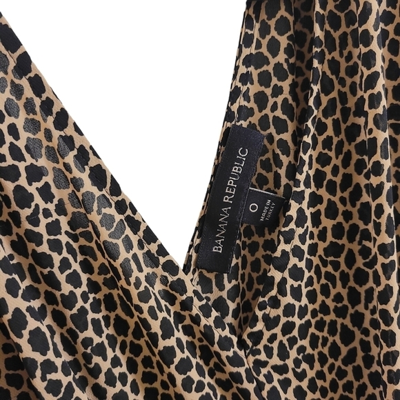 Banana Republic Women's Midi Dress animal print size 0 - Picture 5 of 11